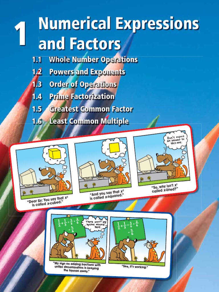 Numerical Expressions and Operations Guide | PDF | Division ...
