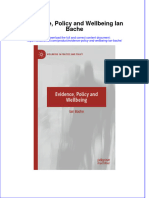 PDF Evidence Policy and Wellbeing Ian Bache Ebook Full Chapter