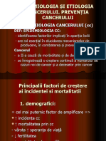 Etiologia Si Epidemiologia Cancerului