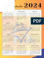 Beige and Brown Elegance Modern Aesthetic 2024 Calendar Document