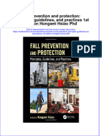 Textbook Fall Prevention and Protection Principles Guidelines and Practices 1St Edition Hongwei Hsiao PHD Ebook All Chapter PDF