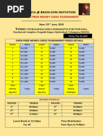 OPEN CHESS TOURNAMENT June, 2024.