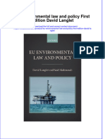 Download textbook Eu Environmental Law And Policy First Edition David Langlet ebook all chapter pdf 