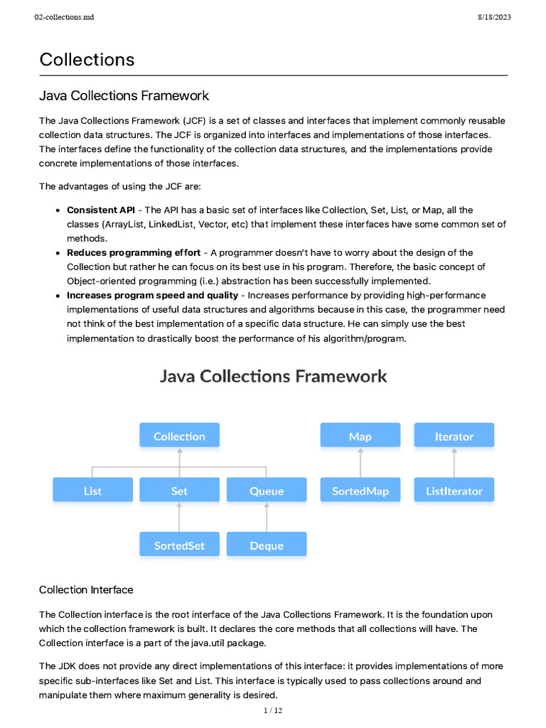 02 Collections | PDF | Computer Programming | Algorithms And Data ...