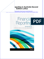 PDF Financial Reporting in Australia Second Edition Loftus Ebook Full Chapter