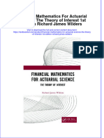 Download pdf Financial Mathematics For Actuarial Science The Theory Of Interest 1St Edition Richard James Wilders ebook full chapter 
