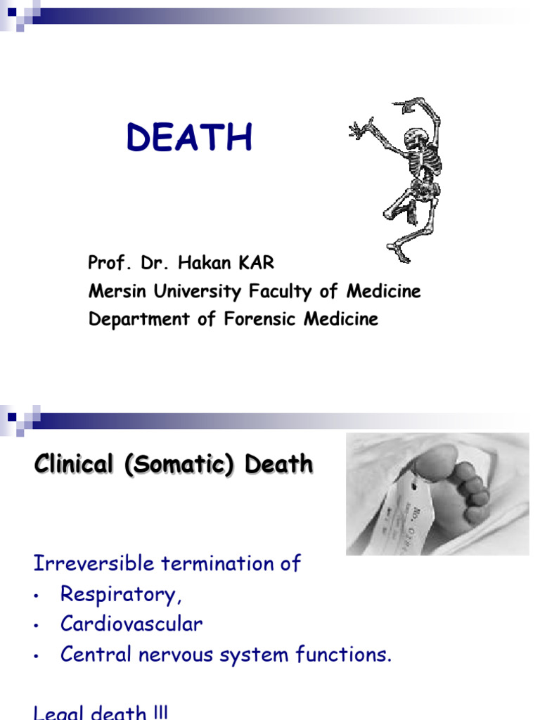 Death and Postmortem Changes | PDF | Decomposition | Clinical Medicine