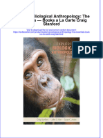 PDF Exploring Biological Anthropology The Essentials Books A La Carte Craig Stanford Ebook Full Chapter