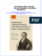 Textbook Ferdinand Christian Baur and The History of Early Christianity 1St Edition Bauspiess Ebook All Chapter PDF