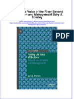 Download pdf Finding The Voice Of The River Beyond Restoration And Management Gary J Brierley ebook full chapter 
