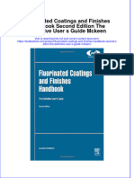 PDF Fluorinated Coatings and Finishes Handbook Second Edition The Definitive User S Guide Mckeen Ebook Full Chapter