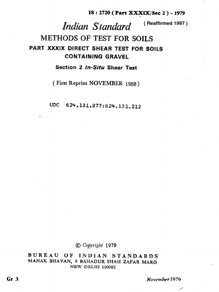 Method of Test For Soil | PDF