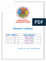 Electric Vehicles: SR - No. Roll No. Name of Member