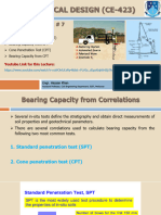 Lec 7, Bearing Capacity From SPT & CPT