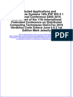 Download pdf Distributed Applications And Interoperable Systems 16Th Ifip Wg 6 1 International Conference Dais 2016 Held As Part Of The 11Th International Federated Conference On Distributed Computing Techniques D ebook full chapter 