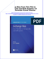 Textbook Exchange Bias From Thin Film To Nanogranular and Bulk Systems 1St Edition Surender Kumar Sharma Ebook All Chapter PDF