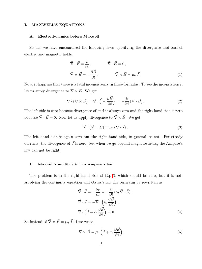 Understanding Maxwell's Equations and Waves | PDF | Waves | Magnetization