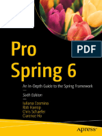 Pro Spring 6 An in Depth Guide To The Spring Framework 6