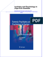 Download textbook Forensic Psychiatry And Psychology In Europe Kris Goethals ebook all chapter pdf 