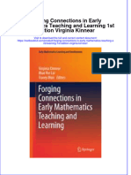 Download textbook Forging Connections In Early Mathematics Teaching And Learning 1St Edition Virginia Kinnear ebook all chapter pdf 