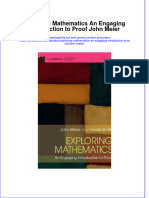 Textbook Exploring Mathematics An Engaging Introduction To Proof John Meier Ebook All Chapter PDF