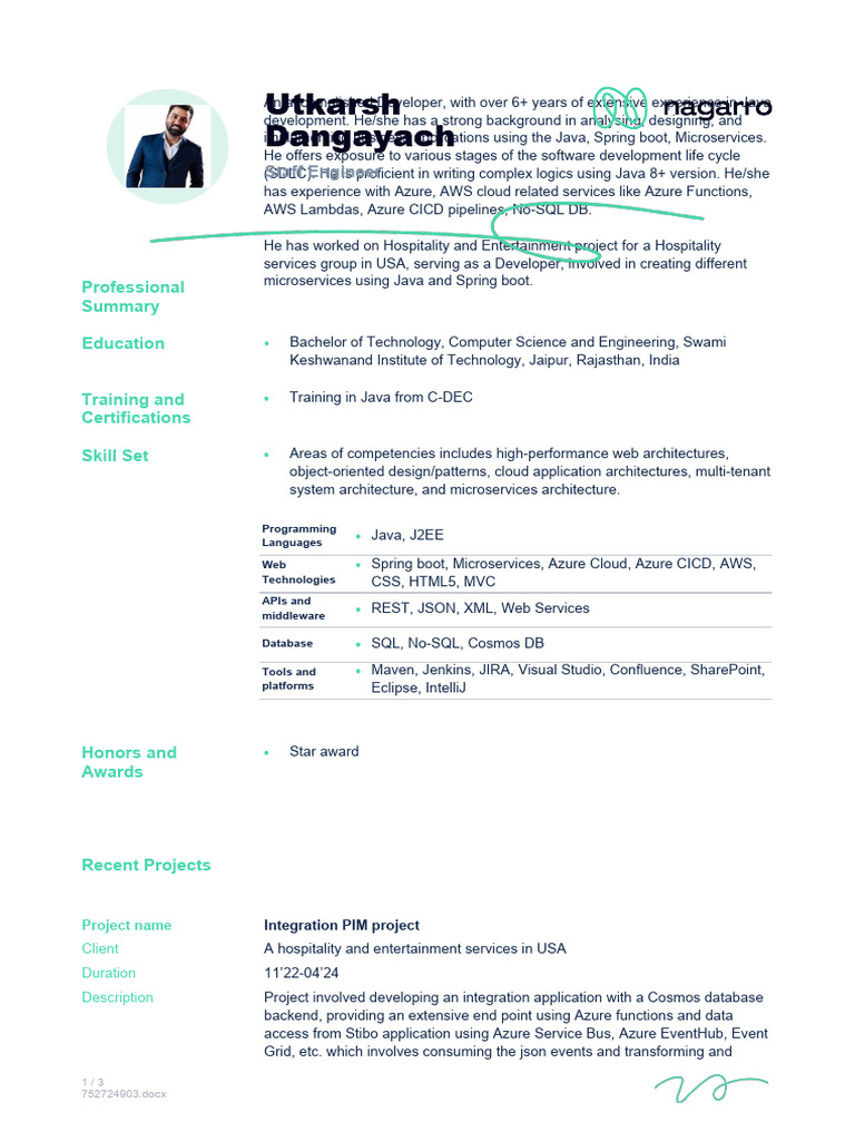 Java Developer with Cloud Expertise | PDF | Microsoft Azure | Java ...
