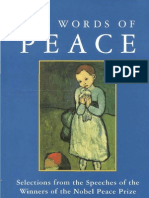 The Words of Peace Selections From The Speeches of The Nobel Prize Winners of The Twentieth Century Third Edition