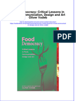 Textbook Food Democracy Critical Lessons in Food Communication Design and Art Oliver Vodeb Ebook All Chapter PDF