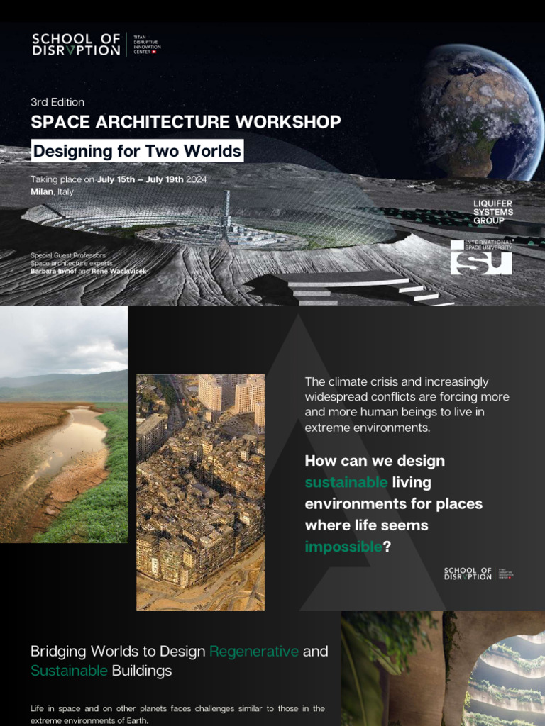 Space Architecture Workshop in Milan | PDF | Flight | Astronautics