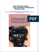 PDF Feminist Thought A More Comprehensive Introduction Rosemarie Putnam Tong Ebook Full Chapter