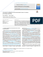 Conceptual Ambiguities and Measurement Issues in Sensory Processing Sensitivity.