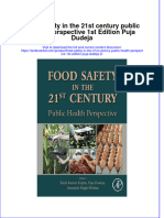 Textbook Food Safety in The 21St Century Public Health Perspective 1St Edition Puja Dudeja 2 Ebook All Chapter PDF