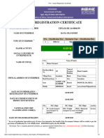 Bania Transport - Udyam Registration Certificate