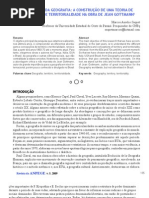 Saquet - A Geografia Na Obra de Jean Gottmann