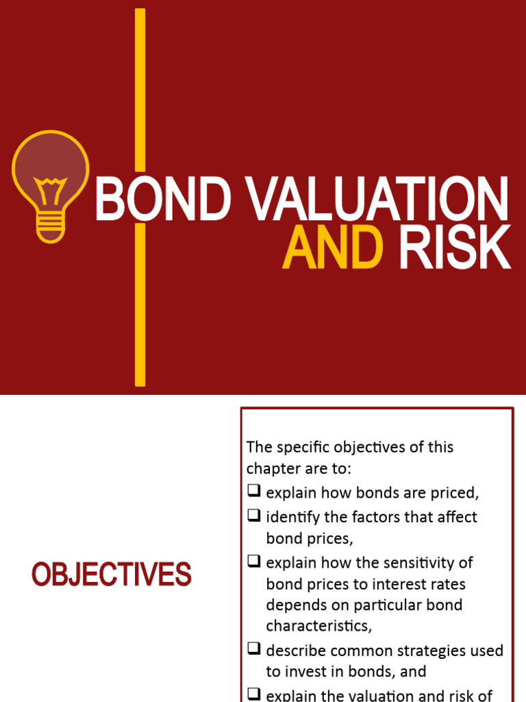 Bond Valuation And Risk Pdf Bonds Finance Financial Risk