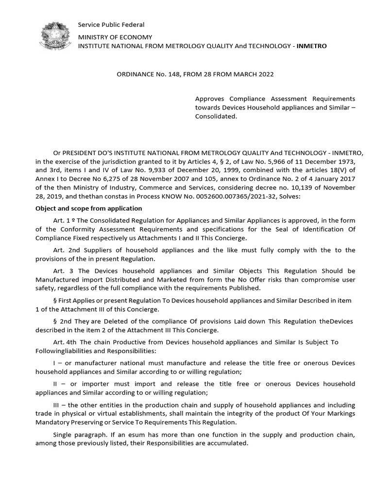 ordinance-no-148-of-2022-pdf-home-appliance-quality-management