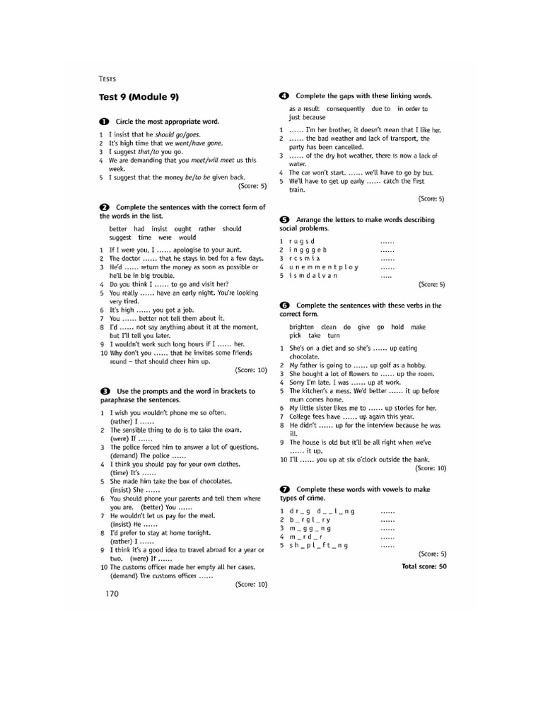 Test 9 | PDF