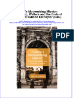 Textbook Frances Modernising Mission Citizenship Welfare and The Ends of Empire 1St Edition Ed Naylor Eds Ebook All Chapter PDF