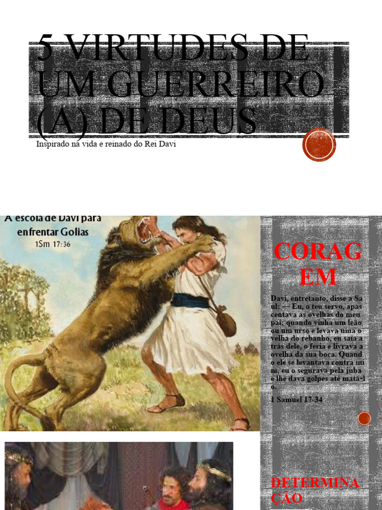 5 Virtudes de um Guerreiro de Deus | PDF | Davi