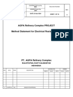 Method Statement for Electrical Resistivity Test