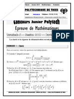 Epreuve Tle Maths JP 2019