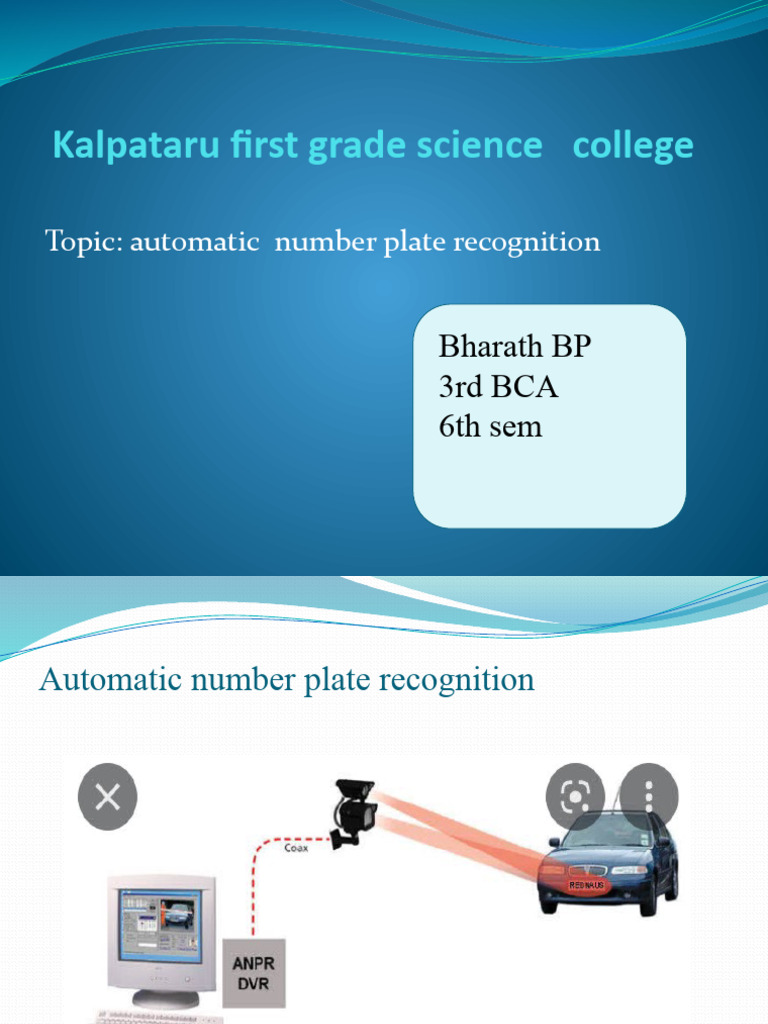 Automatic Number Plate Recognition Overview | PDF | Sensor | Equipment