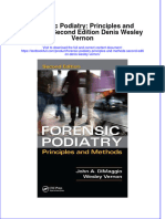 Textbook Forensic Podiatry Principles and Methods Second Edition Denis Wesley Vernon Ebook All Chapter PDF