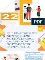 PPST Module 22-Build Relationships With Parents-Guardians