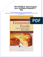 Download textbook Fermented Foods Ii Technological Interventions 1St Edition Ramesh C Ray ebook all chapter pdf 