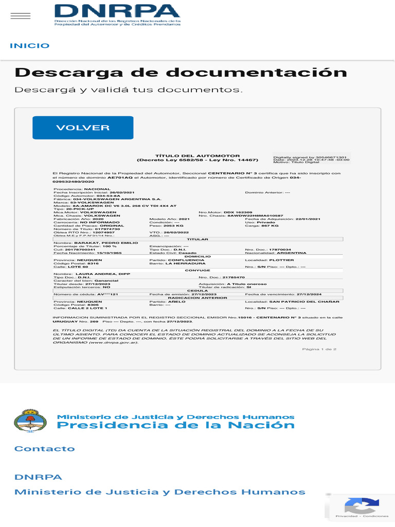 Formulario 08 Automotor Completo PDF | PDF | Estilos de carrocería ...