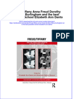 Download textbook Freud Tiffany Anna Freud Dorothy Tiffany Burlingham And The Best Possible School Elizabeth Ann Danto ebook all chapter pdf 
