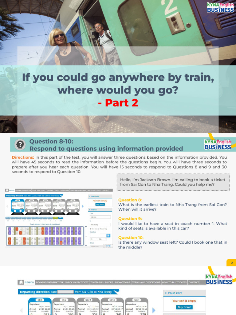 Train Travel Questions and Opinions Guide | PDF | Train | Transport