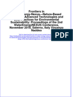 Download pdf Frontiers In Water Energy Nexus Nature Based Solutions Advanced Technologies And Best Practices For Environmental Sustainability Proceedings Of The 2Nd Waterenergynexus Conference November ebook full chapter 
