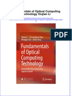 Download textbook Fundamentals Of Optical Computing Technology Xiujian Li ebook all chapter pdf 